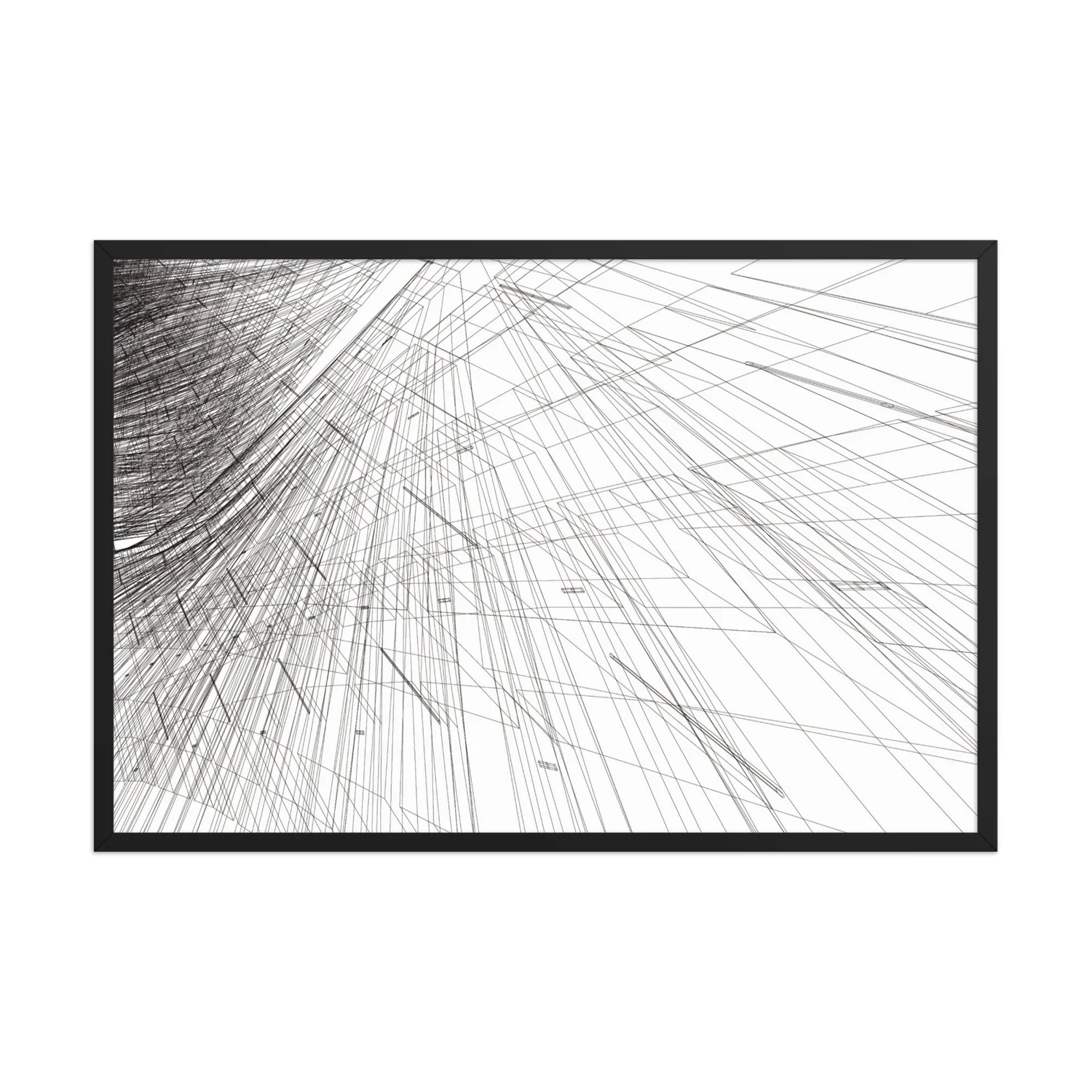 Mesh phi Framed poster