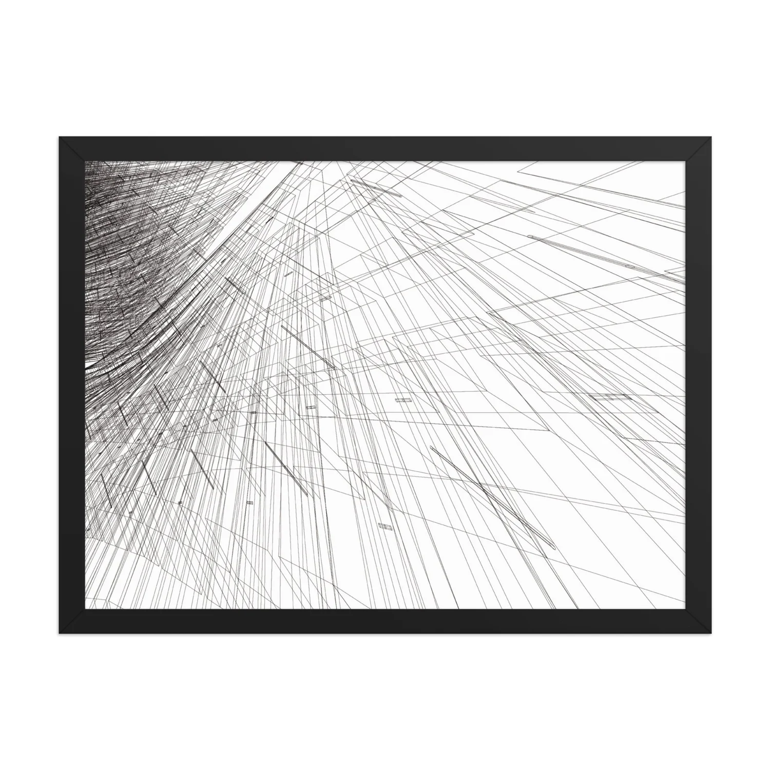 Mesh phi Framed poster