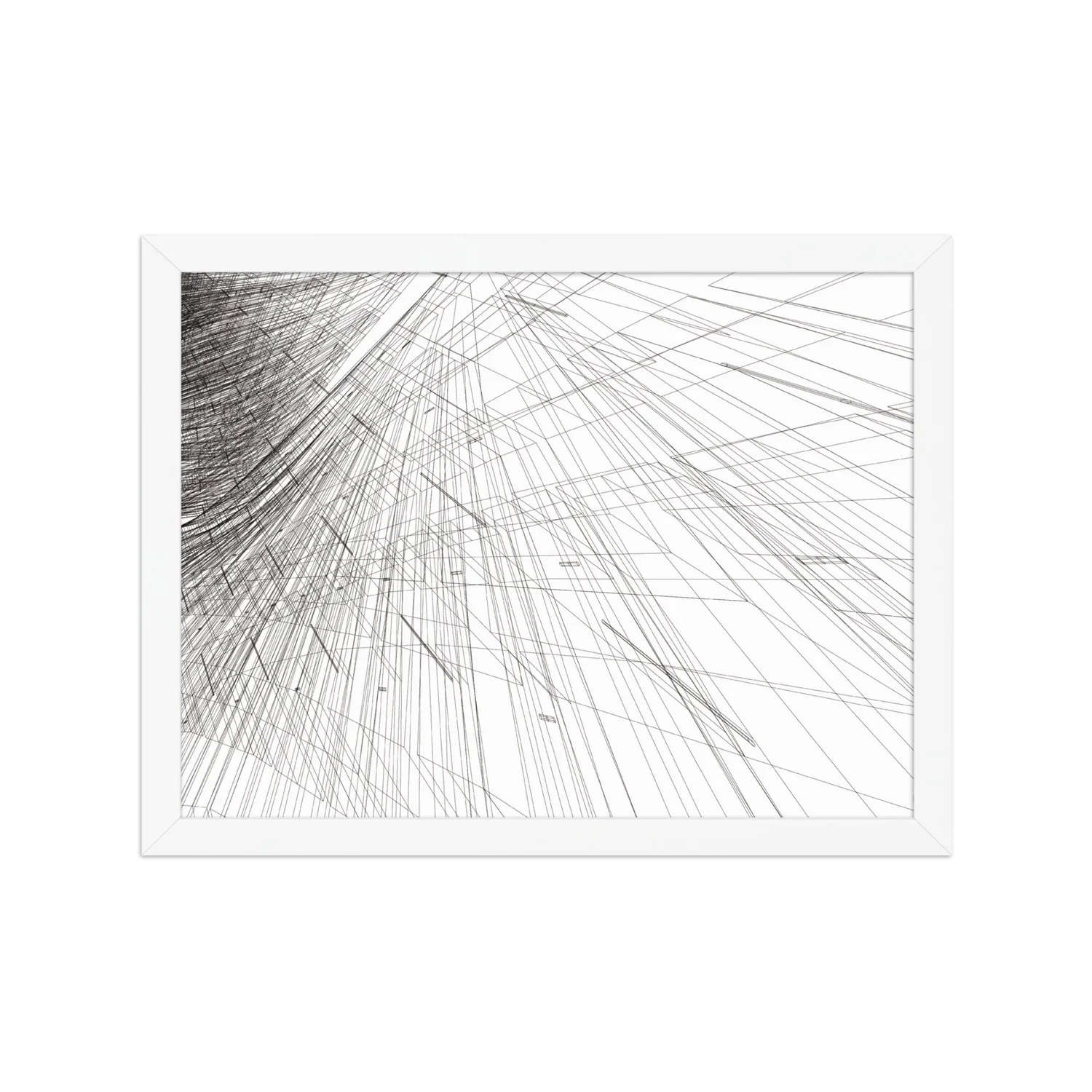 Mesh phi Framed poster