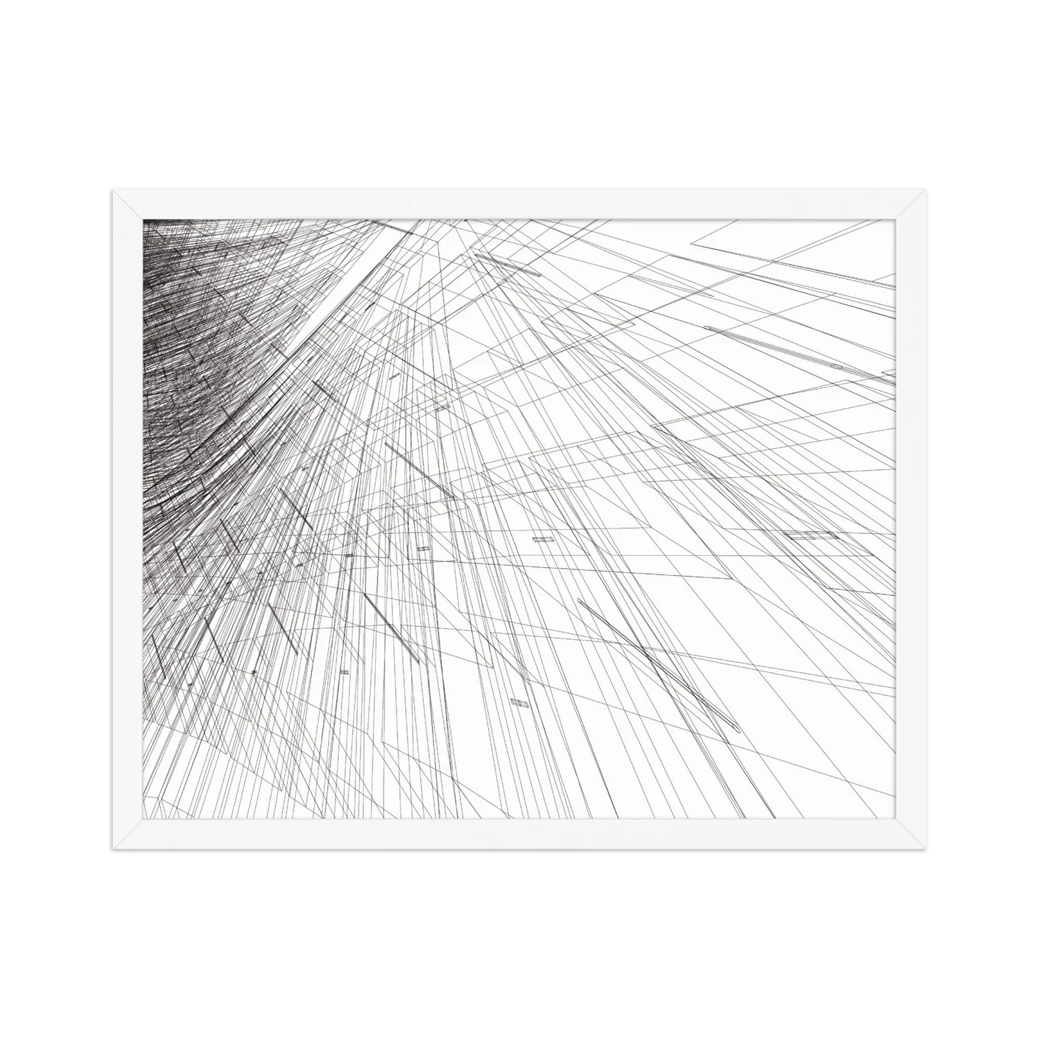 Mesh phi Framed poster