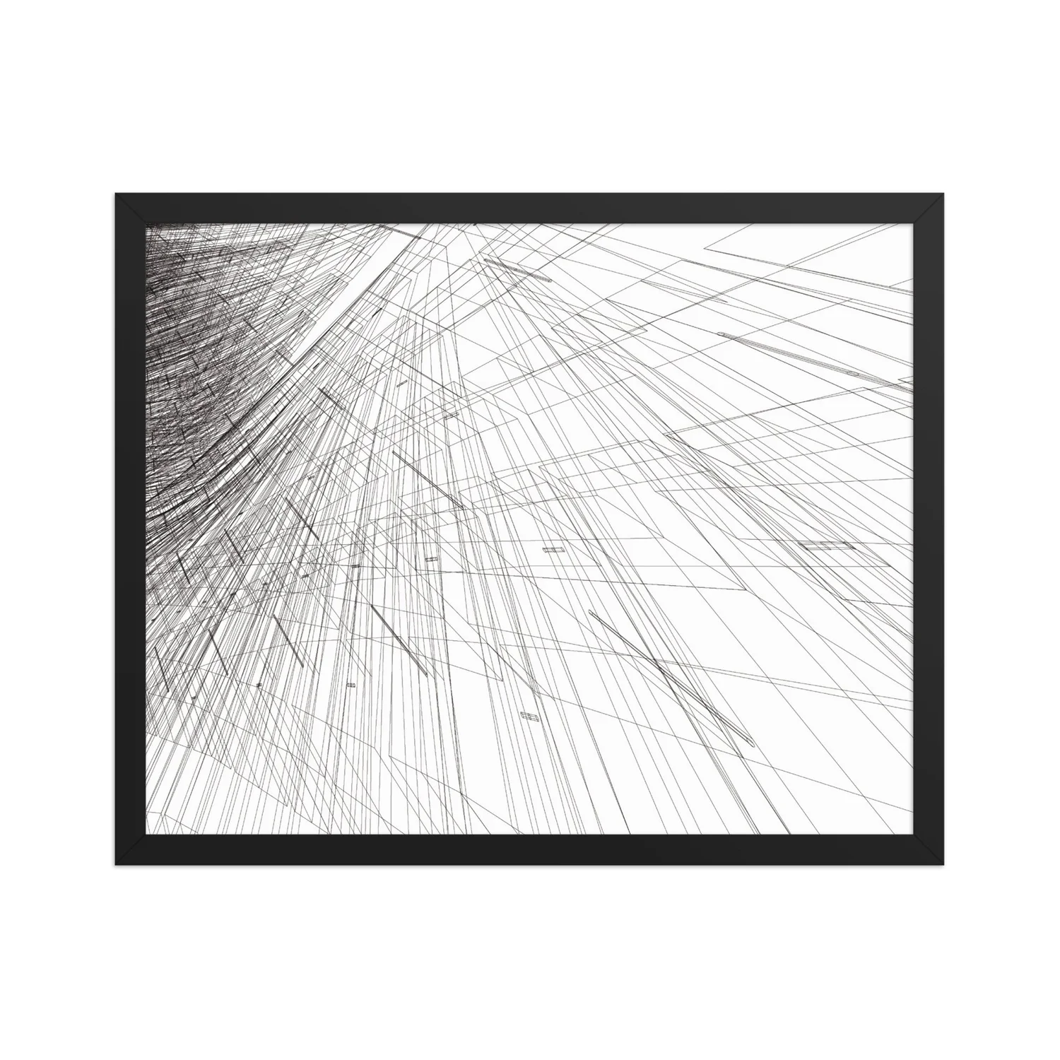 Mesh phi Framed poster