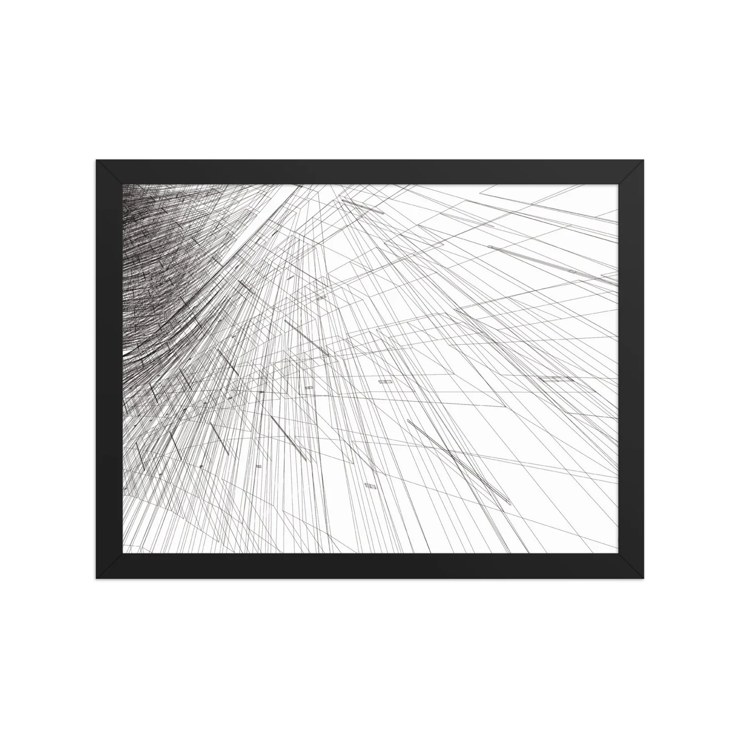 Mesh phi Framed poster