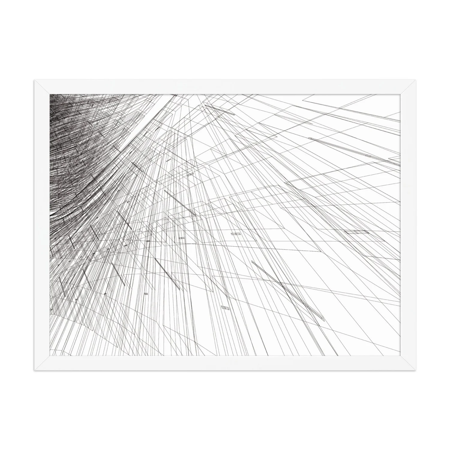 Mesh phi Framed poster