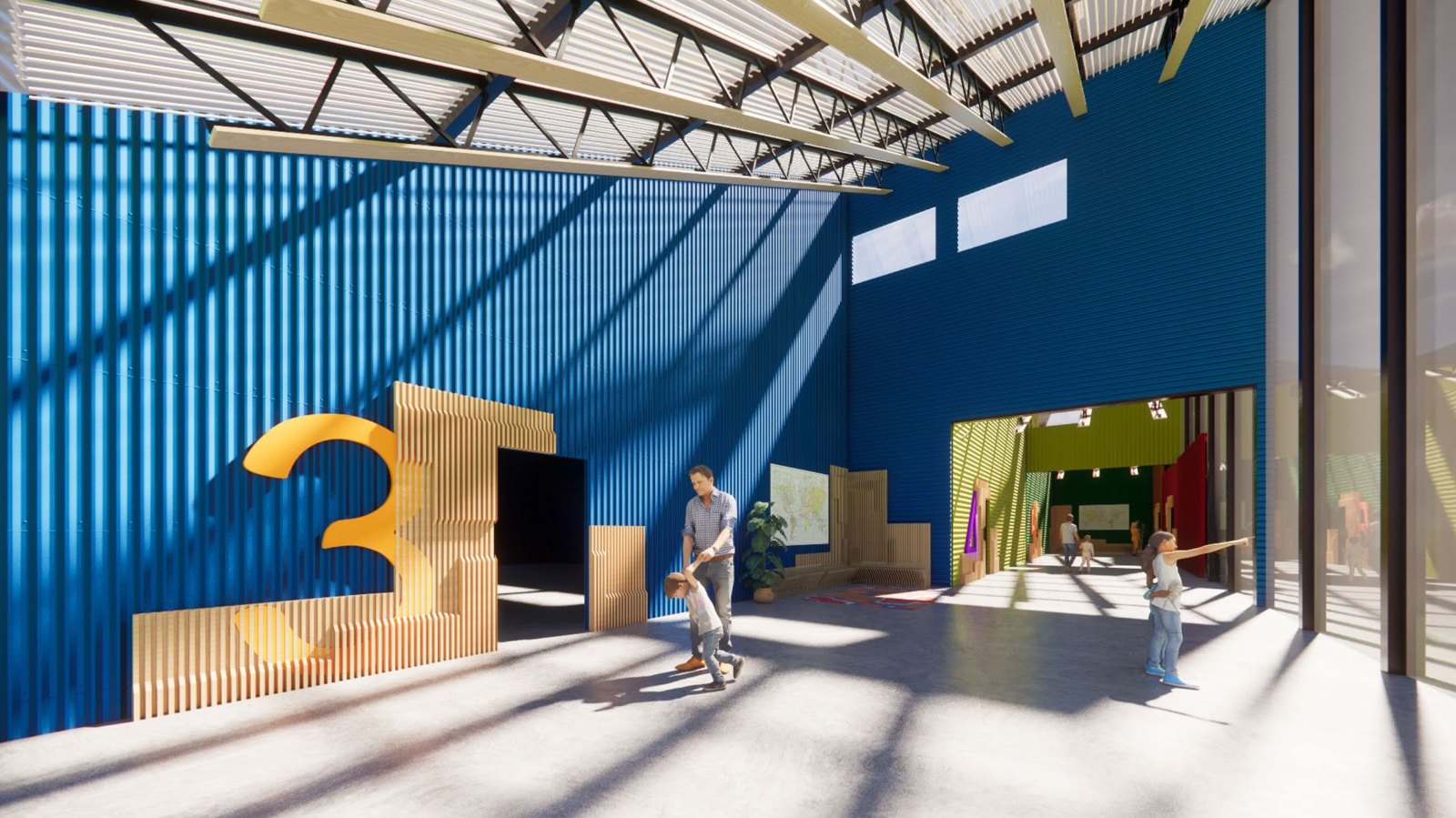Timber and daylight in a children&rsquo;s interior, ABC Stewart Montessori School proposal